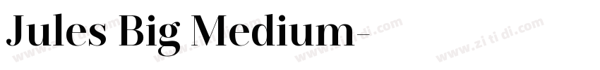Jules Big Medium字体转换